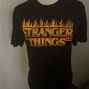 Stranger Things Graphic Tee | Black Netflix T-Shirt | Size Small | New